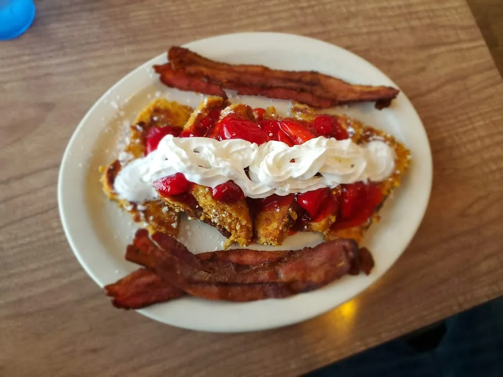 Strawberry French Toast w Bacon